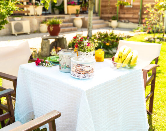 Sitting Area in a peaceful set garden.