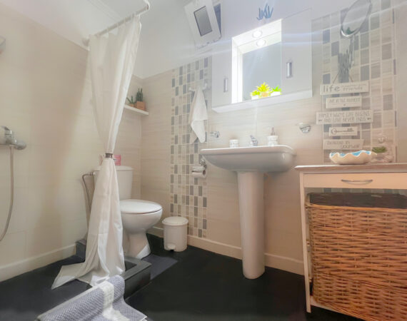 Private In-Room Bathroom with shower.