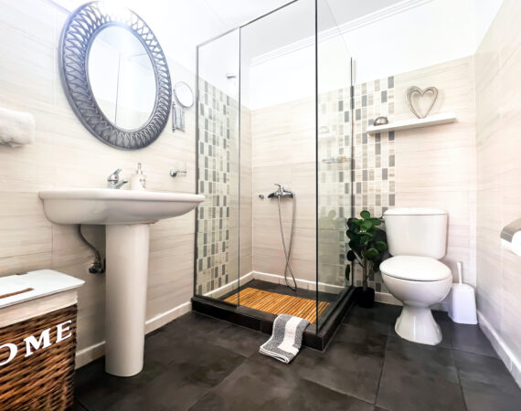 Private In-Room Bathroom with Shower.