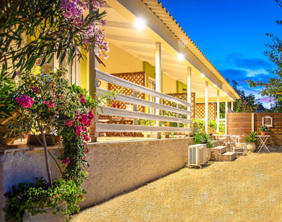 Each room has its own private entrance from the garden patio.