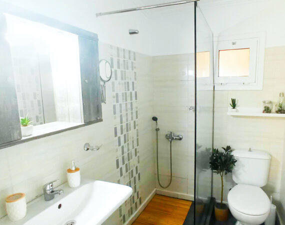 Private In-Room bathroom with shower.